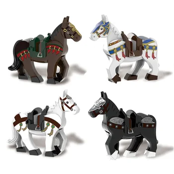 Medieval War Horse Blocuri WW2 Soldați Șa Militare Accesorii Copii Jucarii Educative Dropshipping