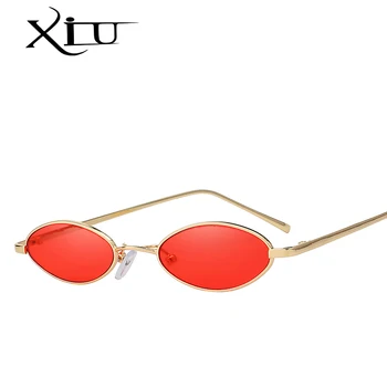 XIU Epocă ochelari de Soare Femei Ochi de Pisica de Lux de Brand Designer de Ochelari de Soare Retro Rosii Mici Doamnelor ochelari de soare Negri UV400 Ochelari