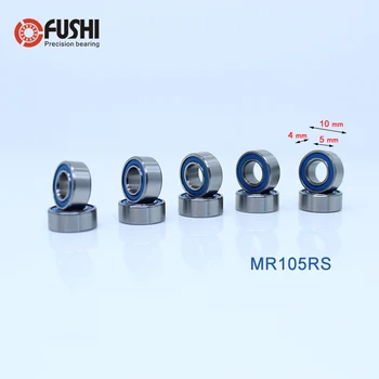 MR105RS Rulment ABEC-3 10 BUC 5x10x4 mm Miniatură MR105-2RS rulment RS MR105 2RS Cu Albastru Sigilat L-1050DDU