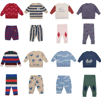 Haine pentru copii Seturi 2020 TAO Nou Toamna Iarna Copilul de Imprimare de Moda Tricot Pulovere Pantaloni pentru Baieti Fete Haine de Bumbac se Potriveste