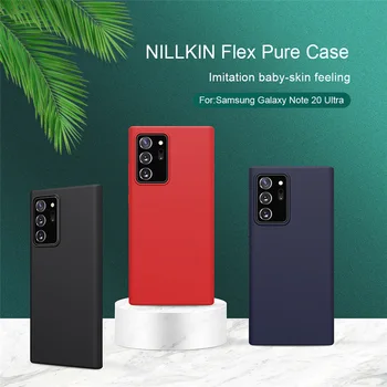 Pentru Samsung Galaxy Nota 20, Ultra Caz NILLKIN din Silicon Montate Caz Acoperire Flex Caz Pură, Anti-Amprente Acoperi
