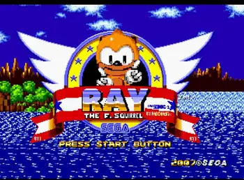 Ray în Sonic 1 16 Biți MD Carte de Joc Pentru Sega Mega Drive Pentru Genesis