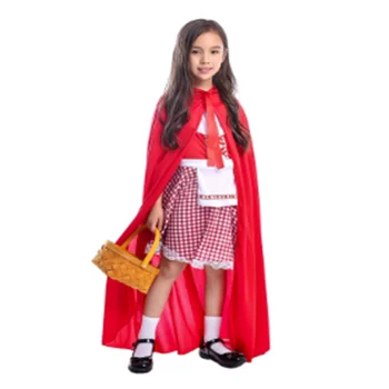 Fete Luminoase De Culoare Roșie Vesel Scufița Roșie Dulce Personaj De Poveste Costum De Halloween Pentru Copilul Mica Ta Aventură De Pădure