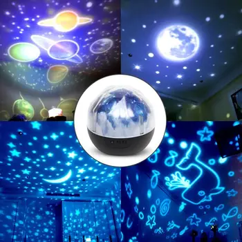 LED Lumina de Noapte Cerul Înstelat Magic Star Luna Planeta Lampa Proiector Cosmos, Univers Luminaria Copil Pepinieră de Lumină Pentru Copii Cadouri pentru Copii