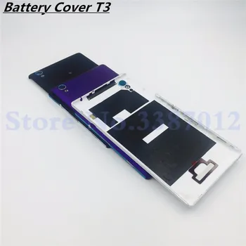 Capac baterie Carcasa Pentru Sony Xperia T3 D5102 D5103 D5106 M50W din Spate a capacului Bateriei Capacul din Spate Cu NFC