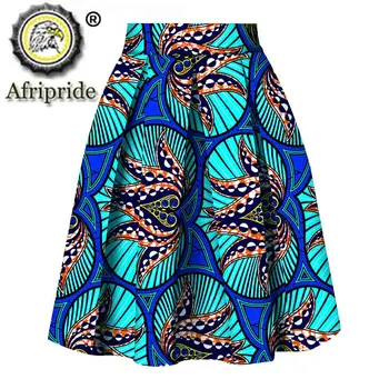 2020 femei haine AFRIPRIDE personalizat privat fusta din bumbac ankara imprimare dashiki bazin riche fusta casual pentru femei S1827008