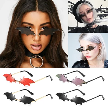 Noi Femeile fără ramă UV400 ochelari de Soare Moda Retro Streetwear Bat Forma de Ochelari de Soare Adevărat Film de Lentile Tendință de Vară, Soare Rece Protector
