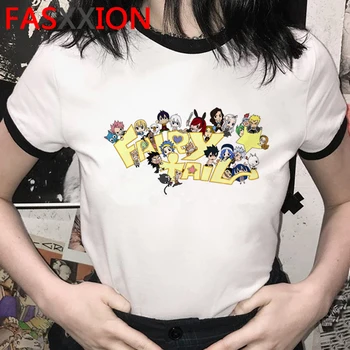Rece ' 90 Anime Fairy Tail Casual Tricou Barbati Harajuku Streetwear Drăguț T-shirt Kawaii Grafic de Vara Tricou Hip Hop de Top Teuri de sex Masculin