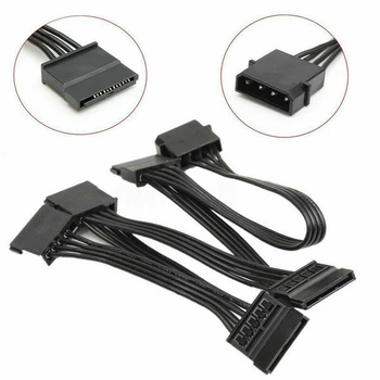 4Pin IDE la 5-Port-Cablu de Alimentare 4Pin Molex la Multi Port SATA 18AWG Sârmă Cablu de Alimentare Pentru Hard Disk HDD SSD PC