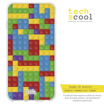 FunnyTech®Silicon de Caz pentru Oppo Rx17 Neo l piese lego culori