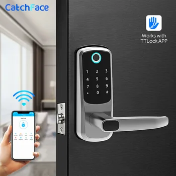 Biometric de Amprente de Blocare a Ușii Bluetooth Smart Lock Digital Tastatura RFID telecomenzii de Blocare a Portierei Alexa/TTlock APP