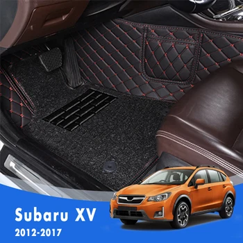Pentru Subaru XV 2017 2016 2013 2012 Lux Strat Dublu Buclă de Sârmă Auto Covorase Covoare Auto Automobile Decorative