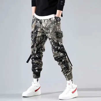 2020 de Înaltă calitate pentru Bărbați pantaloni Casual din Bumbac Elastic Salopete Streetwear camuflaj pantaloni jogging pantaloni de Moda de Îmbrăcăminte Bărbați