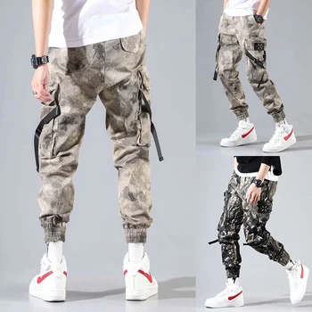 2020 de Înaltă calitate pentru Bărbați pantaloni Casual din Bumbac Elastic Salopete Streetwear camuflaj pantaloni jogging pantaloni de Moda de Îmbrăcăminte Bărbați