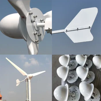 De înaltă Eficiență 1000W 1KW 2KW 3KW 5KW Horizontal Axis Wind Turbine Generator Homeuse Noi de Energie Eolian 24V 48v 96v 120v 220V