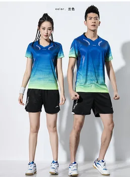 Noi 2019 bărbați/femei Badminton tricou,cămașă sport Tenis tricouri de sex Masculin,tenis de masă jersey,iute uscat Fitness antrenament sportiv tricou