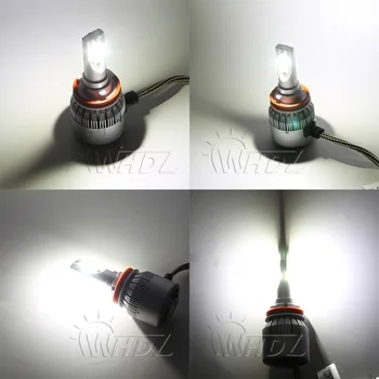 WHDZ TC6 H7 H3 H1 H4 880 H11 9005 Faruri LED-uri Super-Luminoase 75W 6500k Masina Becurile Farurilor
