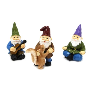Fairy Garden - 5pcs Miniatură Pitici Figurine Accesorii pentru Decor în aer liber