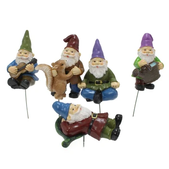 Fairy Garden - 5pcs Miniatură Pitici Figurine Accesorii pentru Decor în aer liber
