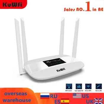 300Mbps Router 4G Unlocked 4G LTE CPE Wireless Router Suport SIM Card 4buc Antena Cu Port LAN, Suport pentru Până la 32 Utilizatorii Wifi