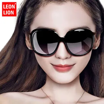 LeonLion de Lux Supradimensionate Cadru ochelari de Soare pentru Femei ochelari de Soare Vintage Cumpărături de Călătorie Ochelari de Soare UV400 Polarizate Oculos Frum