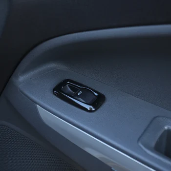 O Mica Schimbare ABS Cromat macaraua Geamului Comutator Decor Capacul Panoului Ornamental Autocolant pentru Ford Ecosport Noul Fiesta MK7 Accesorii