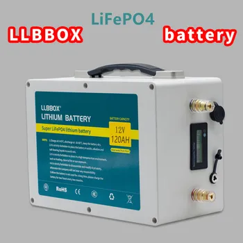 Lifepo4 12v 120ah lifepo4 baterie 12v lifepo4 baterie cu litiu pachet cu 10A încărcător pentru baterie solara fosfat de Fier