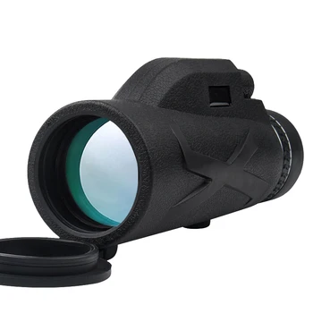 80X100 Monocular Zoom Portabil Prisme BAK4 Telescop Optic cu Telefon Clip cu Trepied Pentru Vânătoare, Camping Spotting