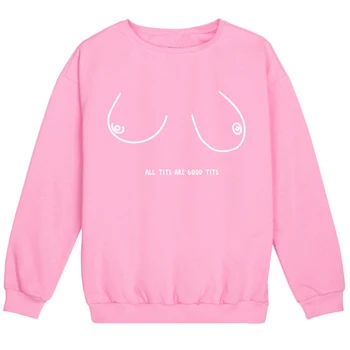 TOATE ȚÂȚE Țâțe frumoase Scrisoare de Imprimare Crewneck Bluze Femei haine de moda jumper doamnelor tinuta pulovere