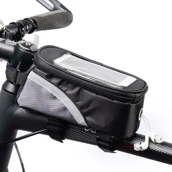 2021 PU Material Impermeabil Sac Biciclete Biciclete Cadru Sus Fata Tub Sac de Ecran Tactil pentru Moilbe Telefon MTB Drumul Moutain Bike Sac