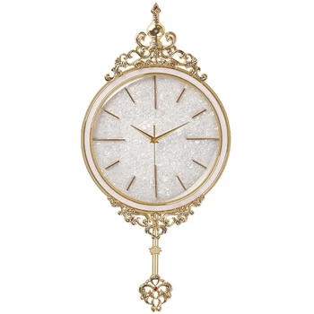 Nordic Lux Ceas de Perete Creative aur Living slient vintage Modern Minimalist Leagăn Ceas de Metal Acasă detcor Reloj G5B