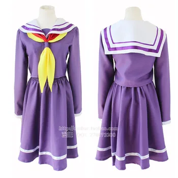 Cosplay Sora Costum Shiro No Game No Life Anime Japonez Școală Uniformă De Marinar Dress Fantasia Adult Femei Costum De Halloween