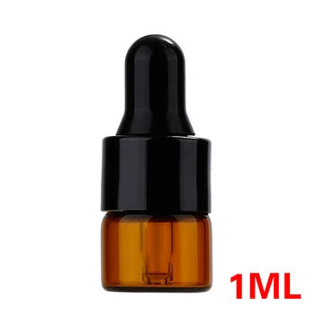 10BUC Amber Clar Sticle de Ulei Esențial Recipient w/ Ochi de Sticla Dropper 1/2/3 ML