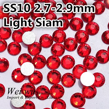 Lumina Siam SS10 2.7~2.9 mm 1440pcs Adeziv Fix Strasuri Pentru Unghii Si Rochia de Mireasa