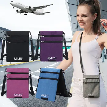 Moda nou singur umăr geanta diagonala telefon mobil rezistent la apă sac document de Călătorie agățat de gât sac de mici pentru femei portofel