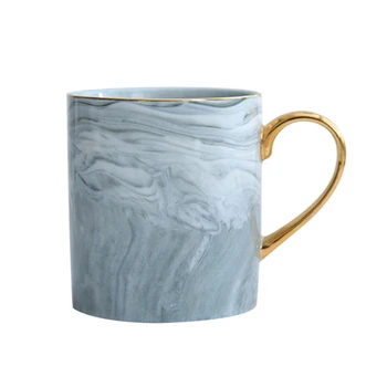 Simplu Ceramice, Marmura Nordic Minimalism, Ceașcă de Cafea Cu Mâner Cana cu Maner Cuplu se Acoperă cu Apă Cafe Cup Curtea Simt