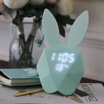 Coreeană Kawaii Veioza Ceas cu Alarma Electronic Mini Desktop Digital Multi-funcție Ceas Noutate Drăguț Suprafață Ceas cu Led-uri #20