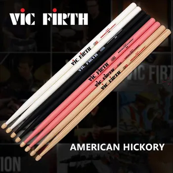 VIC FIRTH Copane 5A 7A Bastoane Tambur American Hickory Copane de Instrumente de Percuție Bete Pentru Toba mai multe culori disponibile