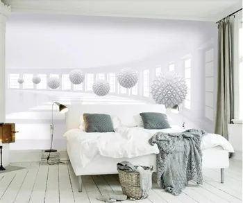 Beibehang Personalizate wallpaper 3d foto murală proaspete alb Nordic mingea camera de zi dormitor fundal de hârtie de perete 3d papel de parede