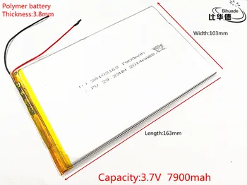 De mare capacitate 3.7 V 7900mah 38103163 fiecare comprimat universal baterii cu litiu reîncărcabilă