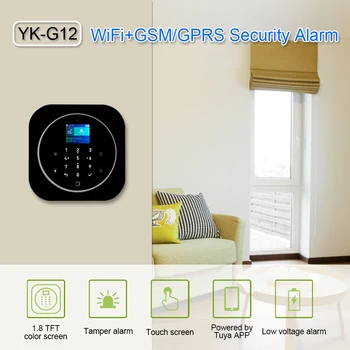 Wifi Sistem de Alarma GSM Pentru Android&iOS Tuya Alarma Wireless 433MHz Antifurt Acasă de Alarmă de Securitate TFT LCD Touch Keyboard 11 Limbi
