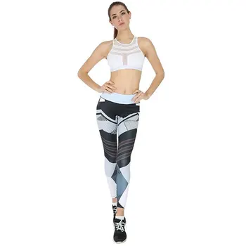 Femei Trening Yoga pornit de Fitness, Jogging, tricou, Jambiere, Dresuri Costum de Sport Sală de Sport Activ Purta Haine