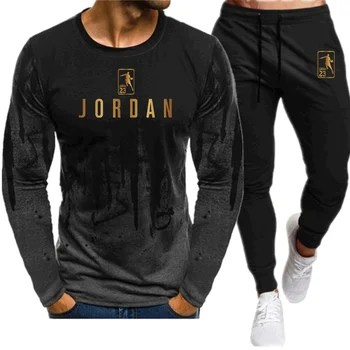 Fierbinte pentru bărbați seturi de camasi + pantaloni două bucăți seturi casual trening de baschet noua moda de imprimare de costume de sportwear fitness tricouri