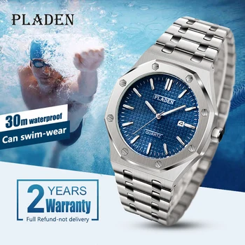 PLADEN Bărbați Ceasuri de Top de Brand de Lux 2021 Sport Bărbați Ceas rezistent la apa de Afaceri Elegant din Oțel Inoxidabil Ceas de mână Dropshipping