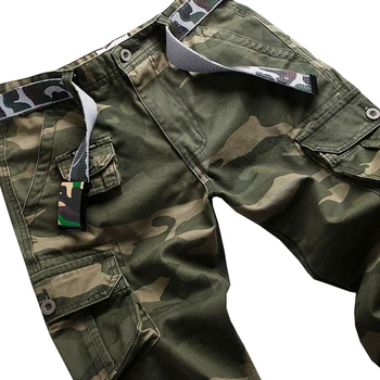 Vomint Oameni Noi Moda Militare de Marfă Armată Pantaloni Slim Regulat Direct de Bumbac se Potrivesc mai Multe Culori de Camuflaj Verde Galben V7A1P015