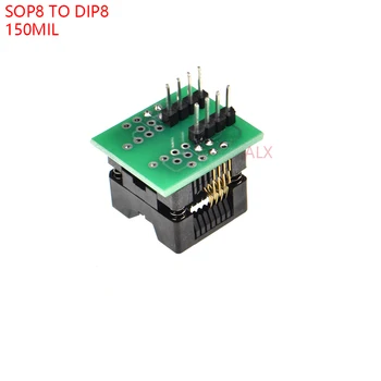 5PCS SOIC8 SOP8 SĂ DIP8 ez programator adaptor priza 150MIL SOCKET CONVERTER MODUL test cip IC 24C 02 24C08 24C32 EEPROM