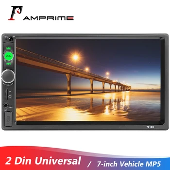 AMPrime 2 Din Radio Auto 7 inch MP5 Player Touch Screen Display Digital Bluetooth Multimedia USB Autoradio Oglindă Universal Radio