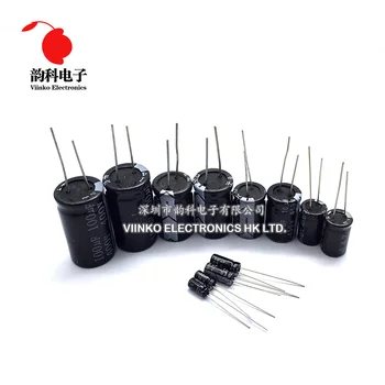 1uF~2200uF 25 valoarea 250pcs Condensatori Electrolitici Sortiment Kit Set Asortate