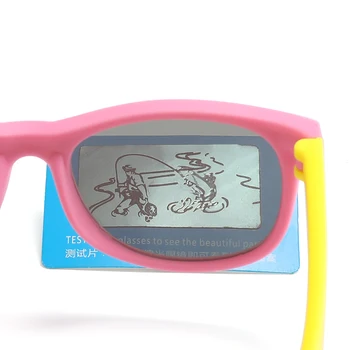 HOOLDW Noi Copii ochelari de Soare Copii Polarizat Ochelari de Soare Baieti Fete Ochelari de Silicon Flexibil de Siguranță pentru Copii Nuante UV400 Ochelari