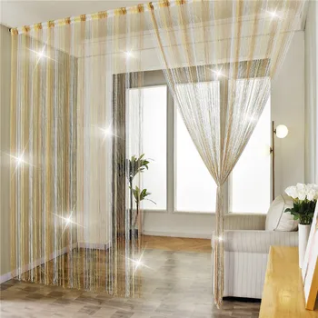 Topfinel Linie cortina Ciucure Flash Perdea de Decor Pentru Camera de zi Dormitor divizor de Cameră Ușa Decora Usi Colorate cortina